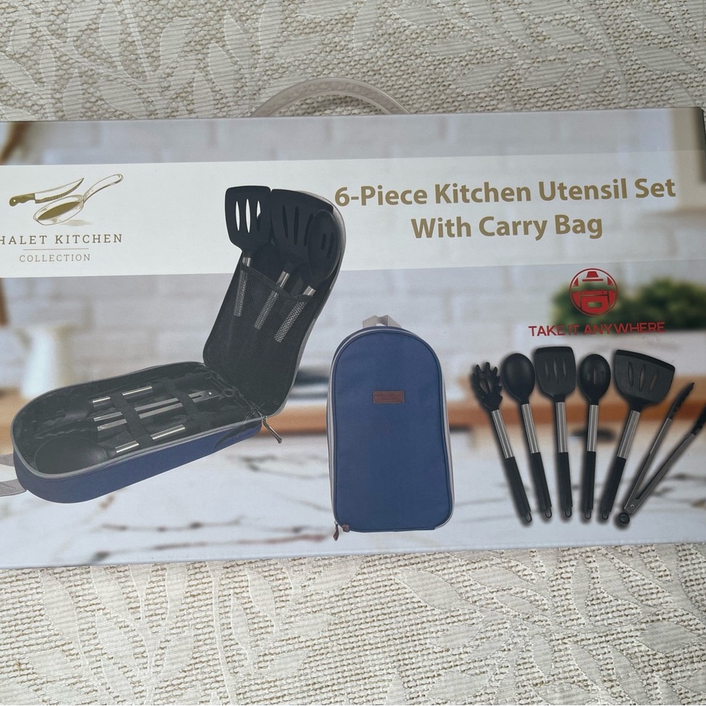 6-Piece Kitchen Utensil Set with Carry Bag